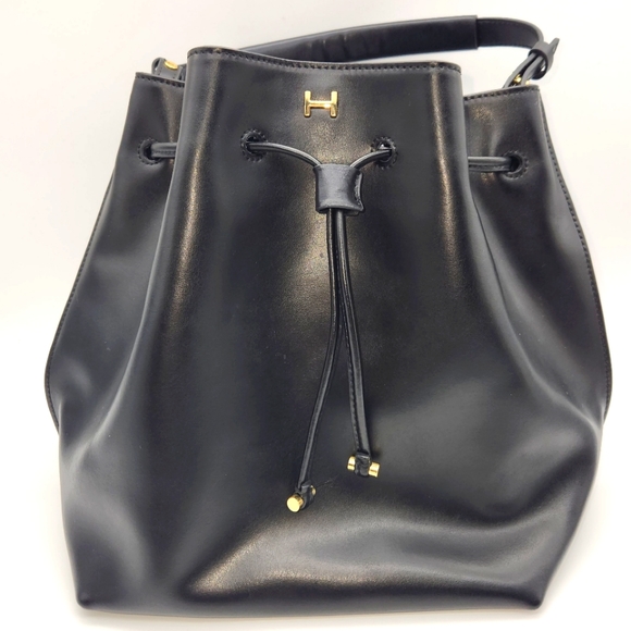 H by Halston | Bags | H By Halston Leather Bucket Bag New Without Tags ...